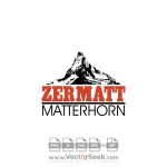 Zermatt Matterhorn Logo Vector