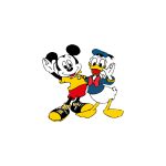 mickey mouse & donald duck Logo Vector