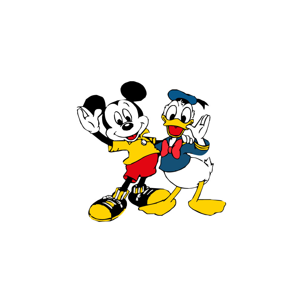 mickey mouse & donald duck Logo Vector - (.Ai .PNG .SVG .EPS Free Download)