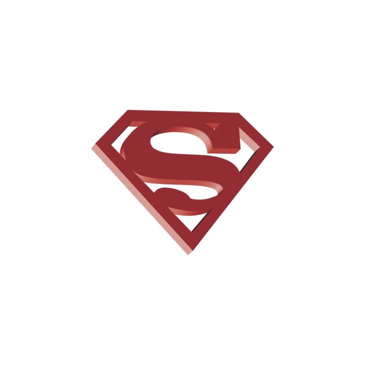3d Superman Logo Vector