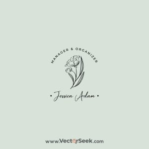 Event Manager & Organizer FLoral Logo Template