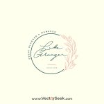 Event Planner with Floral Logo Template