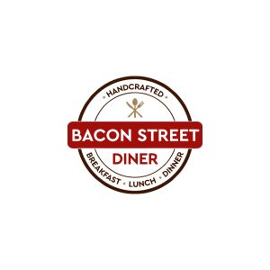 Bacon Street Diner Logo Vector