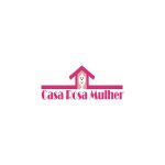 Casa Rosa Mulher Logo Vector