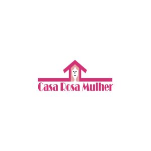 Casa Rosa Mulher Logo Vector