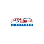 Flying Burger & Seafood Logo Vector