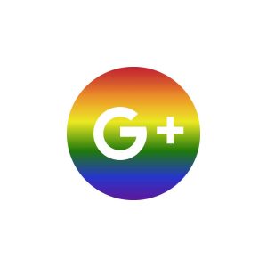 Google Plus Icon Pride Logo Vector