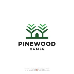 PineWood Homes Logo Template