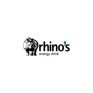 Rhino's Energy Drink Logo Vector