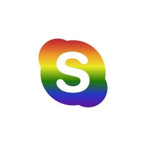 Skype Pride Logo Vector