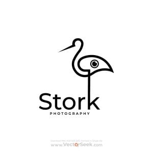 Stork Photography Logo Template