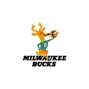 1968 69 Milwaukee Bucks Classic Logo Vector