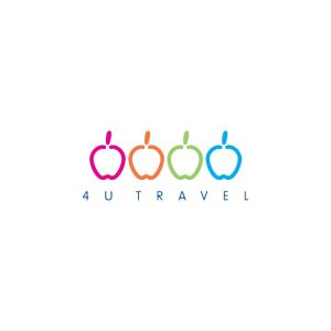 4U Travel Logo Vector