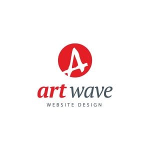 Art Wave Web Design Logo Vector