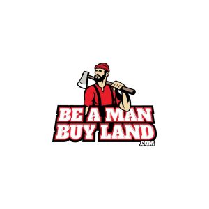 Be A Man Buy Land Logo Vector