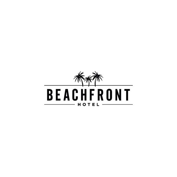 Beachfront Hotel Logo Vector - (.Ai .PNG .SVG .EPS Free Download)