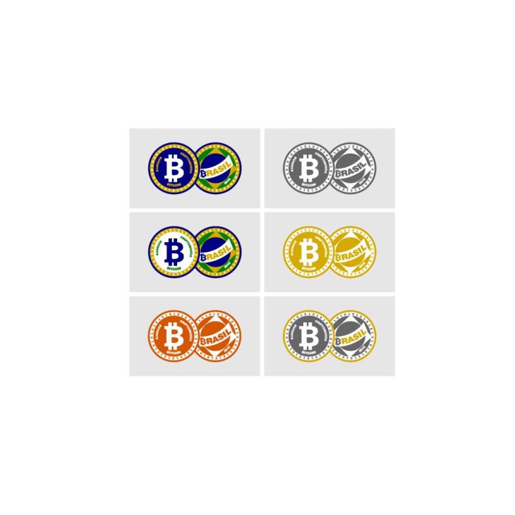 Bitcoin Brasil por daSilva Logo Vector