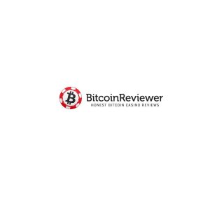Bitcoin Reviewer Red Logo Vector