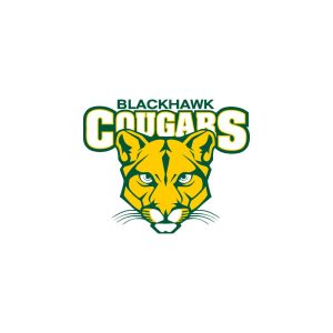 Blackhawk Cougars Logo Vector