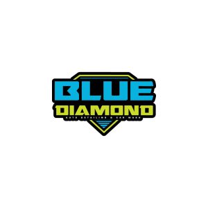 Blue Diamond Detailing Logo Vector