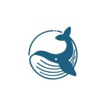 Blue Whale Token (BWX Logo Vector