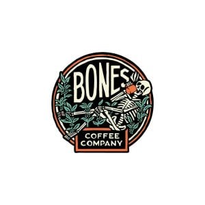 Bones Coffee Company Logo Vector