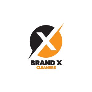 Brand X Cleaners Logo Vector