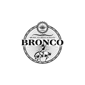 Bronco Mexican Restaurant Logo Vector