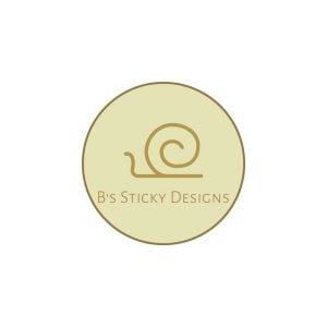 B's Sticky Designs Logo Vector