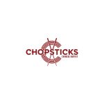 Chopsticks Chinese Buffet Logo Vector