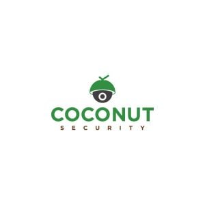 Coconut Security Logo Vector