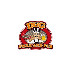 D&G Pizza and Pub Logo Vector