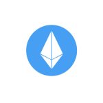 Ethereum Blue Logo Vector