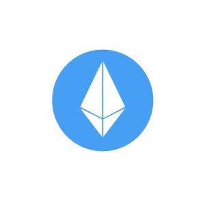 Ethereum Blue Logo Vector