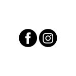 Facebook Instagram Black Icon Vector