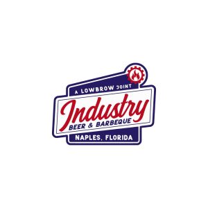 Industry Beer & Barbeque Logo Vector