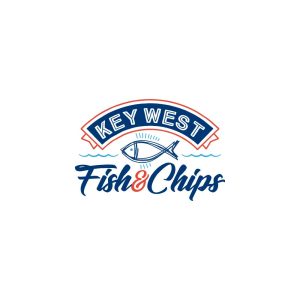 Key West Fish & Chips Logo Vector