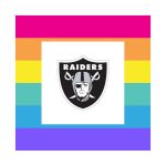 LOS ANGELES RAIDERS pride logo