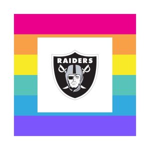 LOS ANGELES RAIDERS pride logo