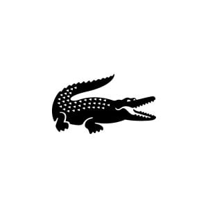 Lacoste Crocodile Black Logo Vector