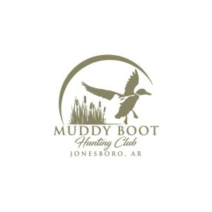 Muddy Boot Hunting Club Logo Vector