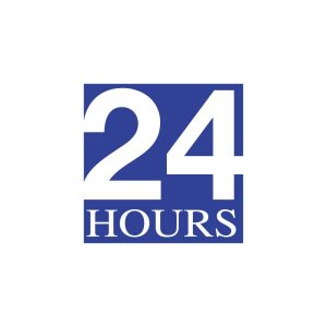 New 24 Hours Logo Vector