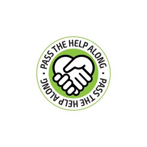 Pass the Help Along Logo Vector