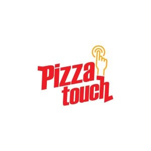 Pizza Touch Logo Vector