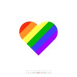 Pride Day Heart Template