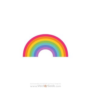 Pride Day Rainbow Template