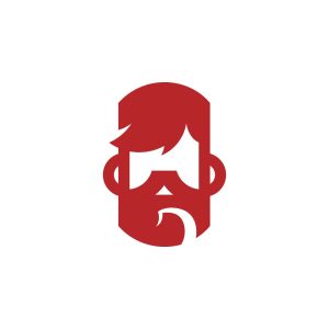 Red Beard Logo Vector