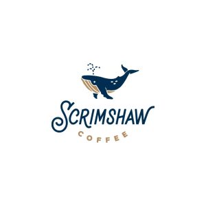 Scrimshaw Coffee Logo Vector