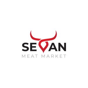 Sevan Meat Market Logo Vector