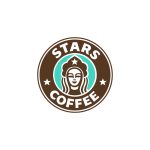 Stars Coffee Logo Vector